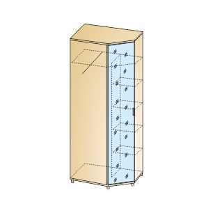Грейс Шкаф ШК-5018 (2264х889х665 мм)