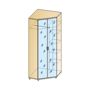 Грейс Шкаф ШК-5016 (2264х856х856 мм)