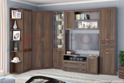 Гостиная-Стенка Карина-18 (В-2224 х (Ш-3196+1679) х Г-448 мм)