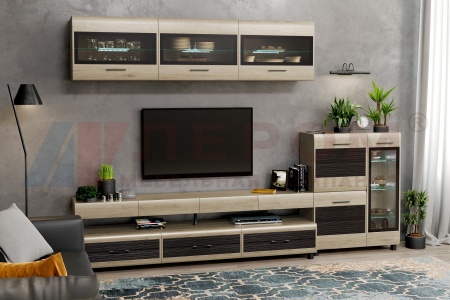 Гостиная-Стенка Камелия №12 (В-2172 х Ш-3060 х Г-452 мм)