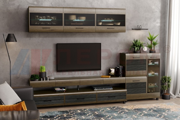 Гостиная-Стенка Камелия №12 (В-2172 х Ш-3060 х Г-452 мм)